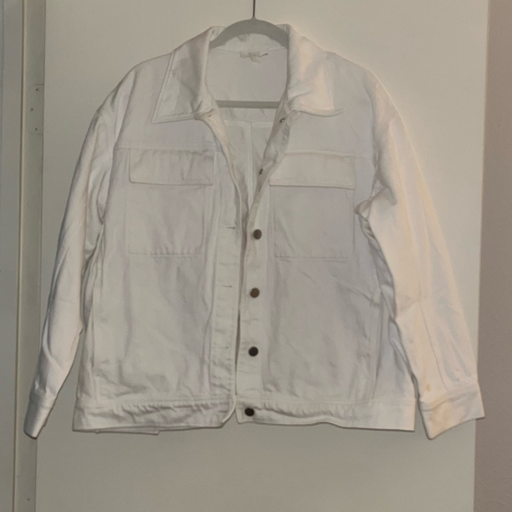 COS White Denim Oversized Jacket
